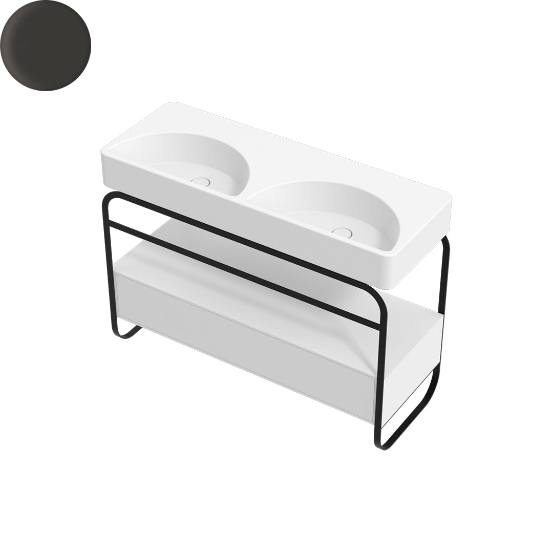 LUNARIS 121 BASIN STAND 1 DRAWER 1200X450X750MM
