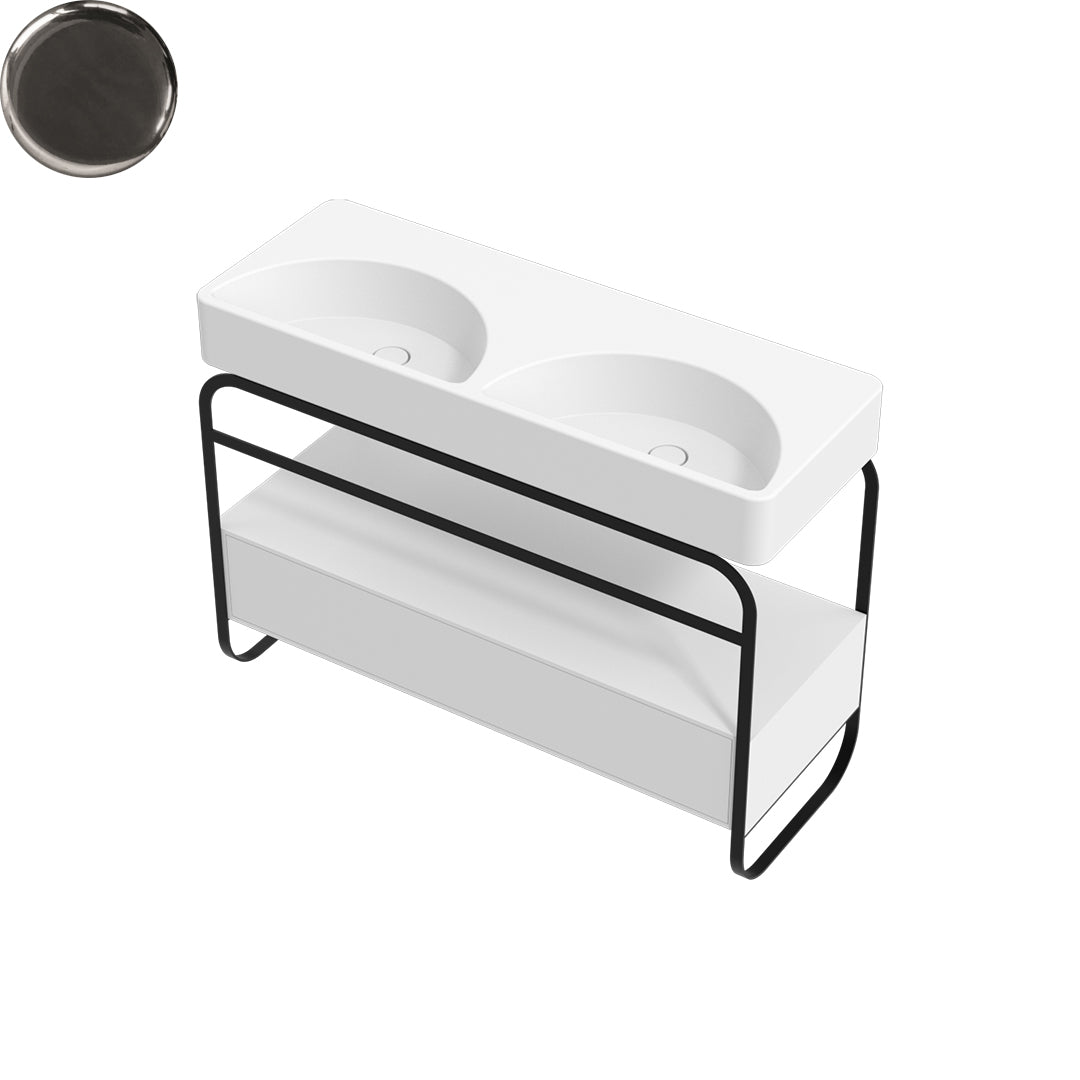 LUNARIS 121 BASIN STAND 1 DRAWER 1200X450X750MM