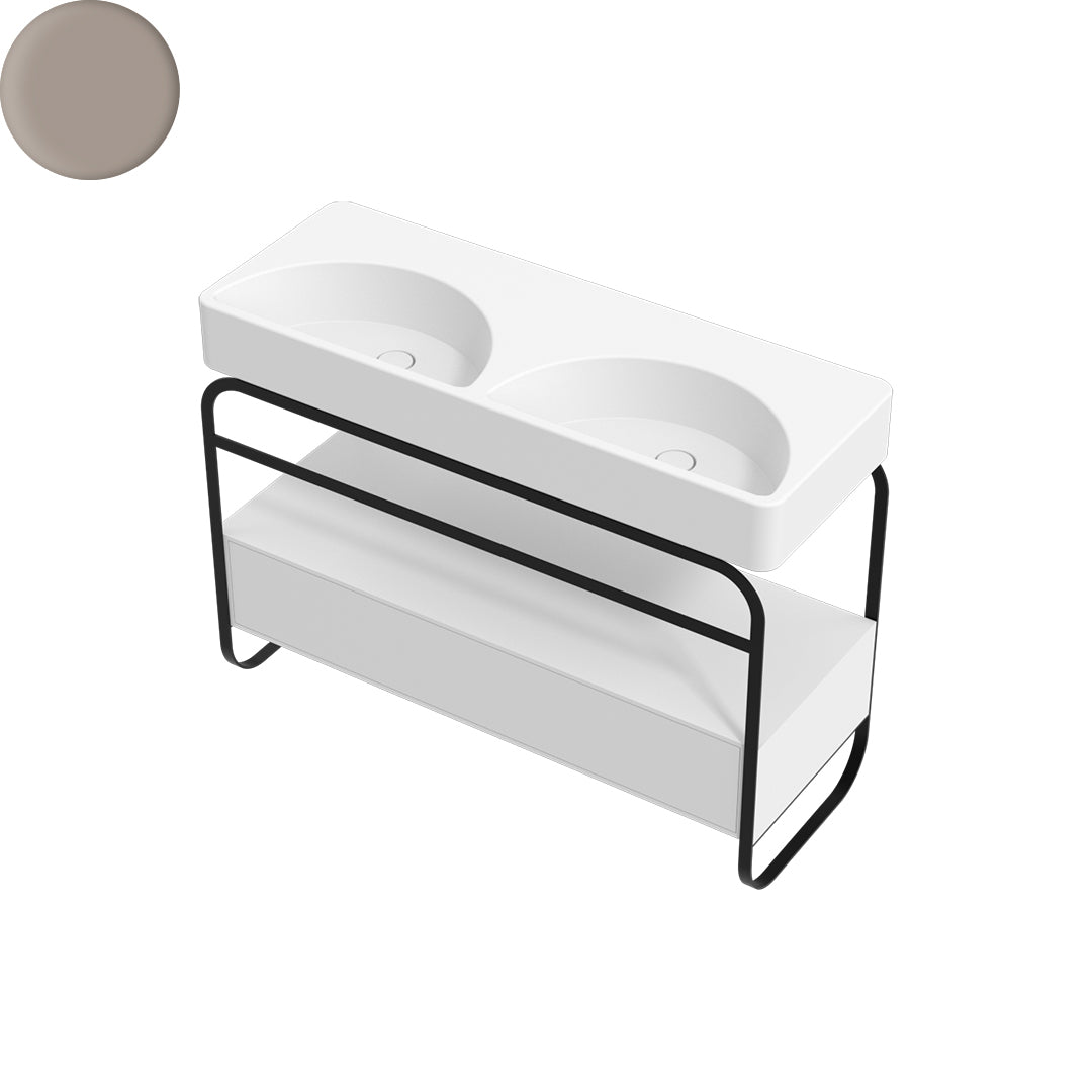 LUNARIS 121 BASIN STAND 1 DRAWER 1200X450X750MM