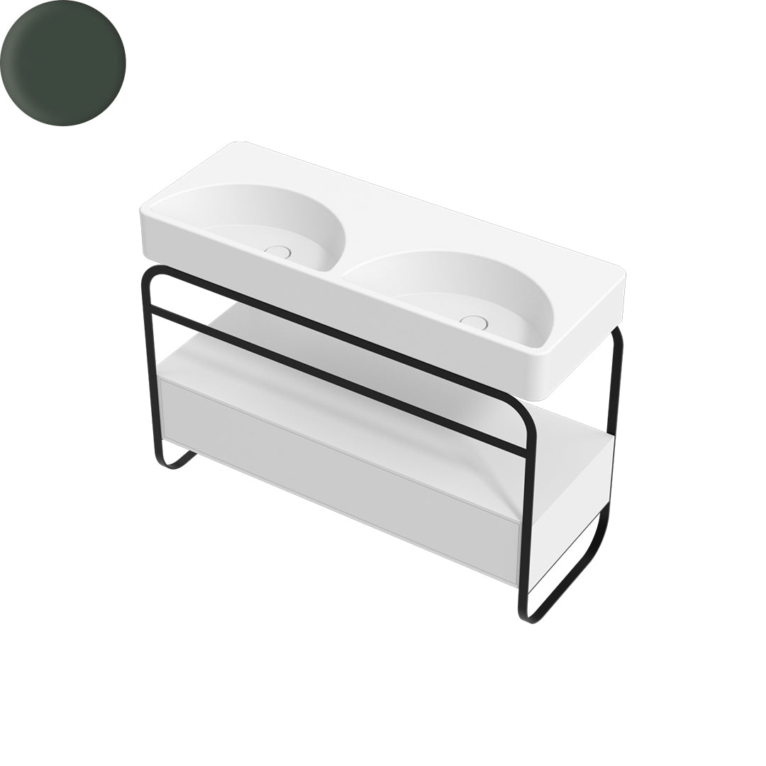LUNARIS 121 BASIN STAND 1 DRAWER 1200X450X750MM