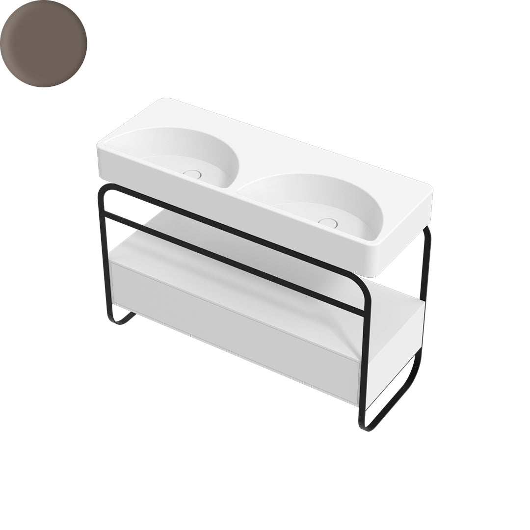LUNARIS 121 BASIN STAND 1 DRAWER 1200X450X750MM