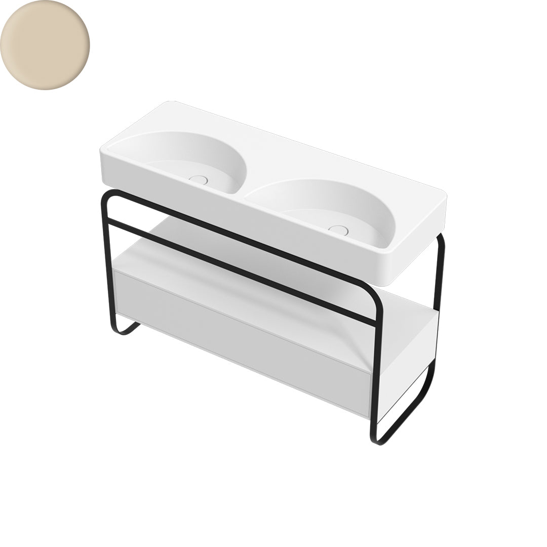 LUNARIS 121 BASIN STAND 1 DRAWER 1200X450X750MM