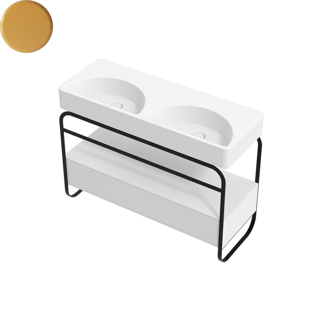 LUNARIS 121 BASIN STAND 1 DRAWER 1200X450X750MM