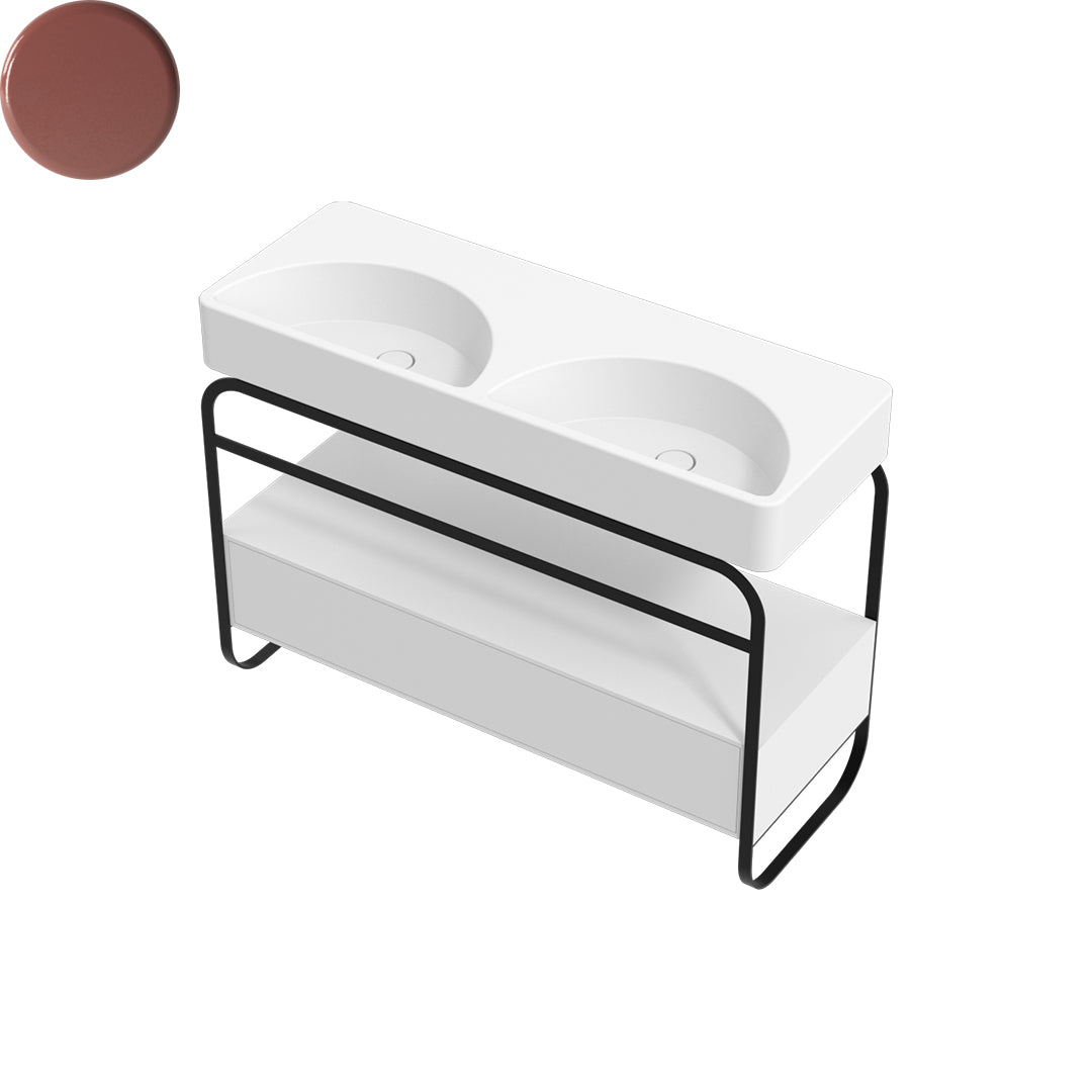 LUNARIS 121 BASIN STAND 1 DRAWER 1200X450X750MM