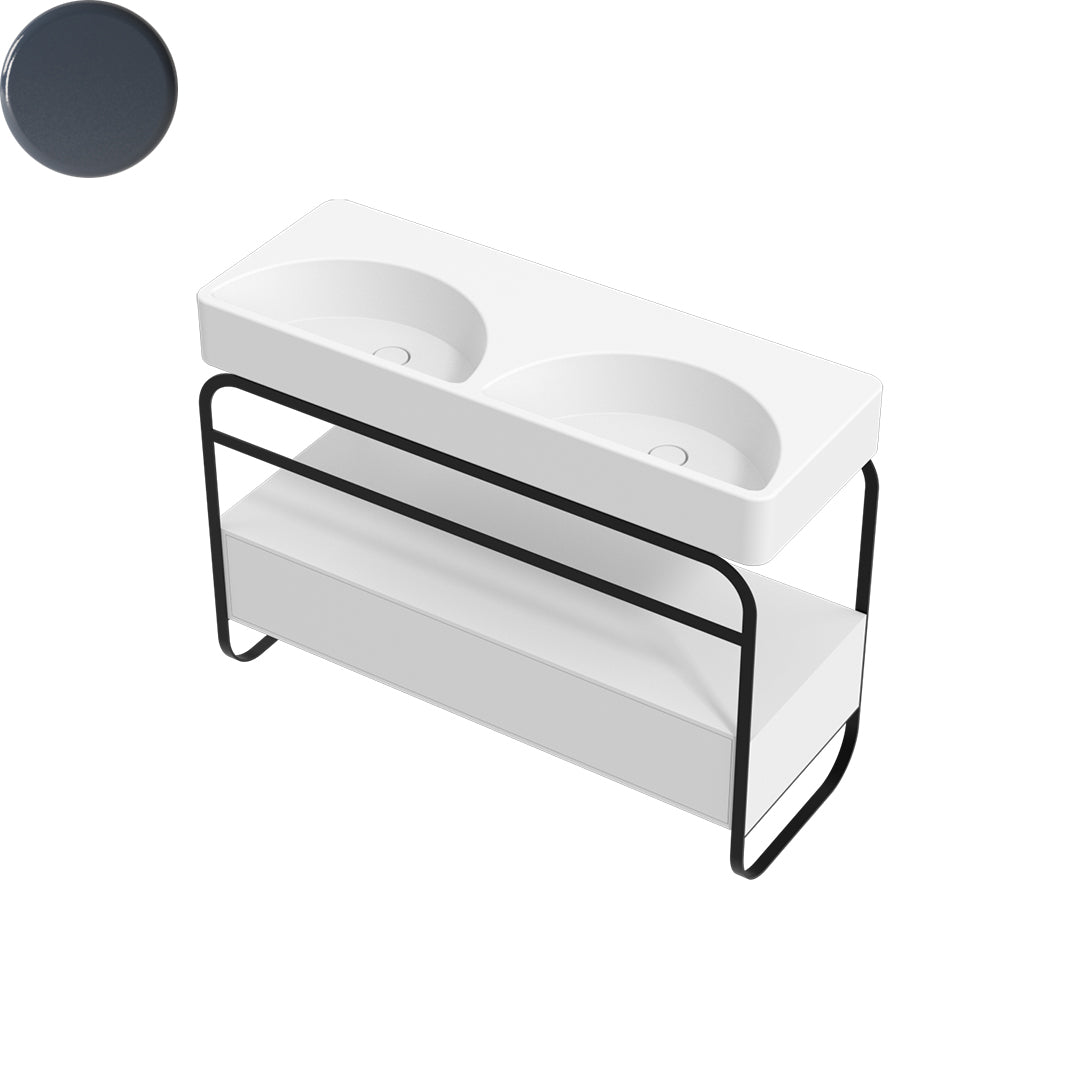 LUNARIS 121 BASIN STAND 1 DRAWER 1200X450X750MM