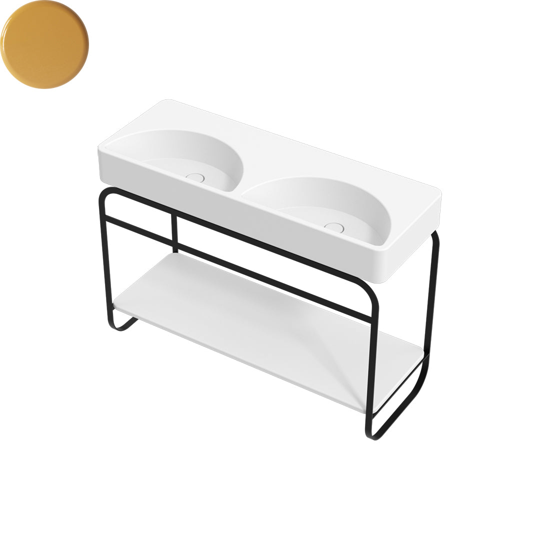 LUNARIS 121 BASIN STAND CERAMIC SHELF 1200X450X750MM