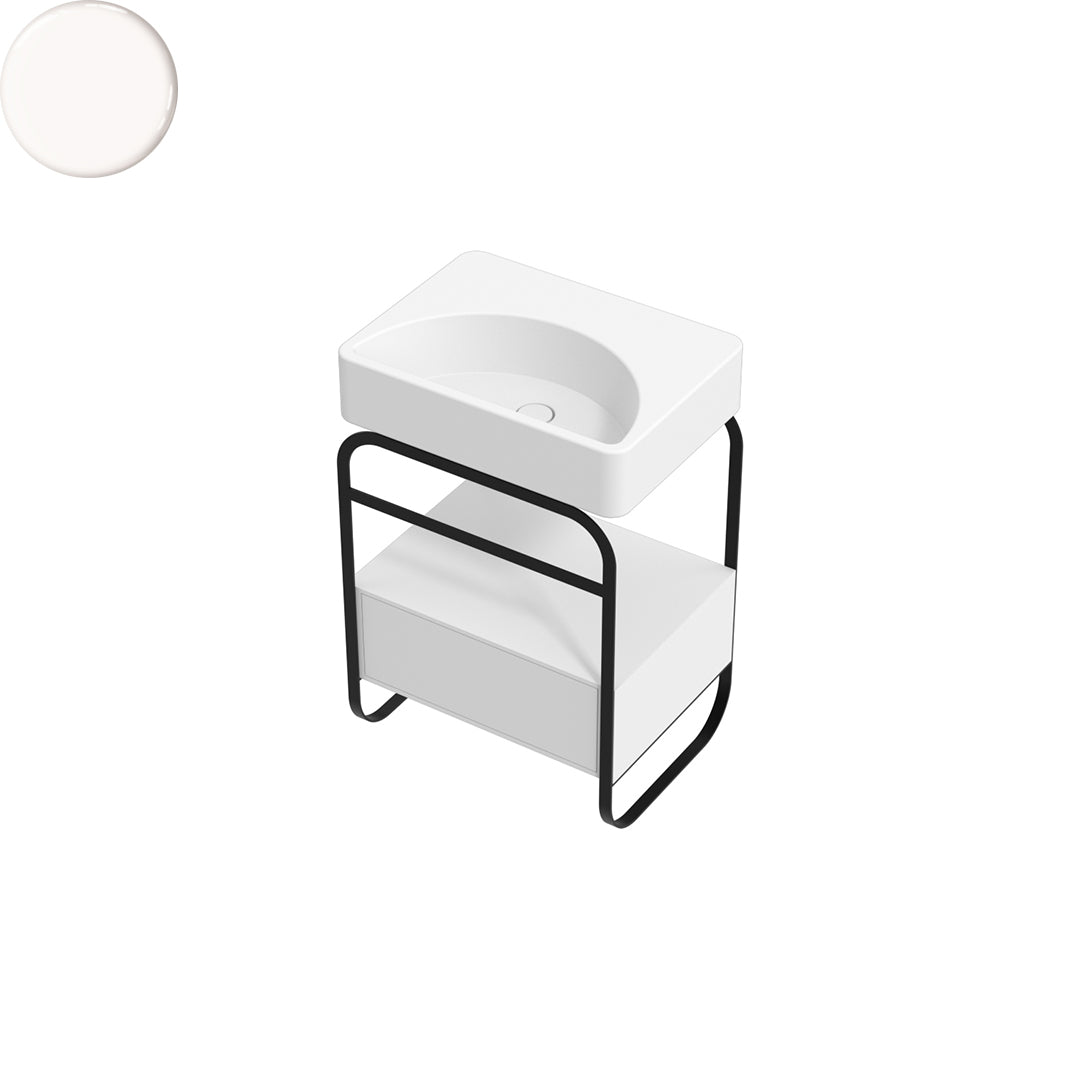 LUNARIS 61 BASIN STAND 1 DRAWER 600X450X750MM