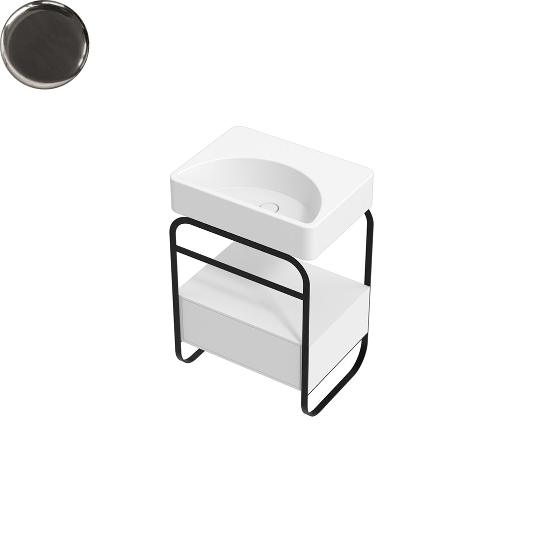 LUNARIS 61 BASIN STAND 1 DRAWER 600X450X750MM