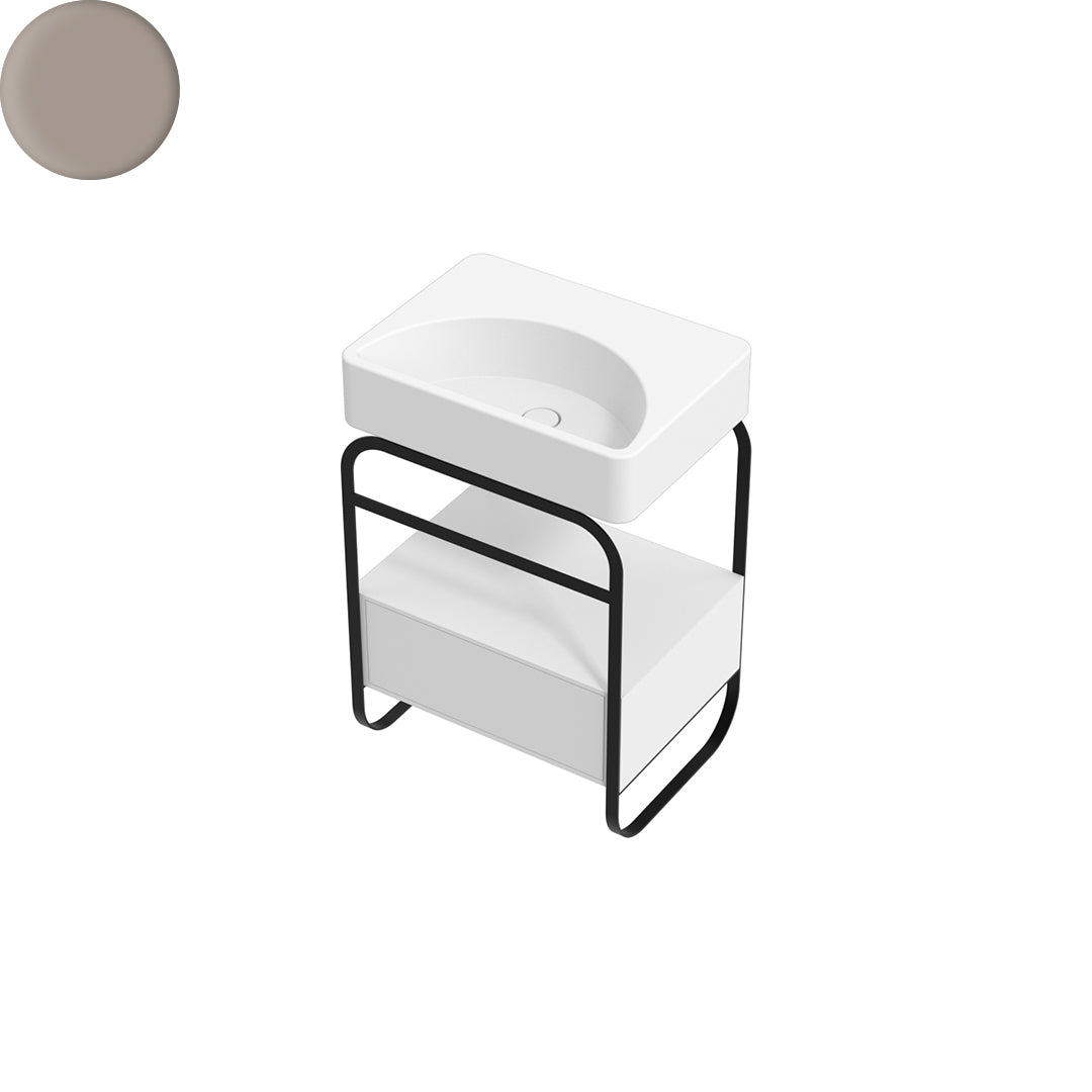 LUNARIS 61 BASIN STAND 1 DRAWER 600X450X750MM