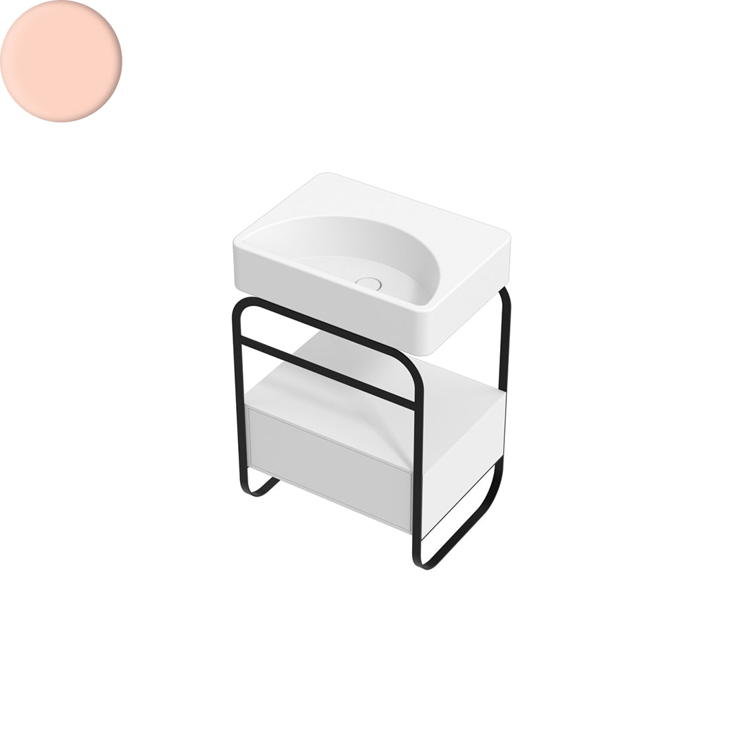 LUNARIS 61 BASIN STAND 1 DRAWER 600X450X750MM