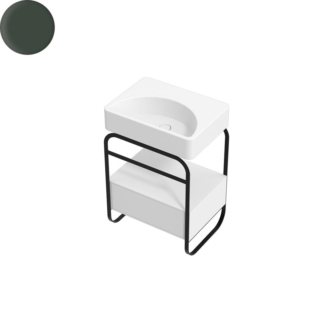 LUNARIS 61 BASIN STAND 1 DRAWER 600X450X750MM