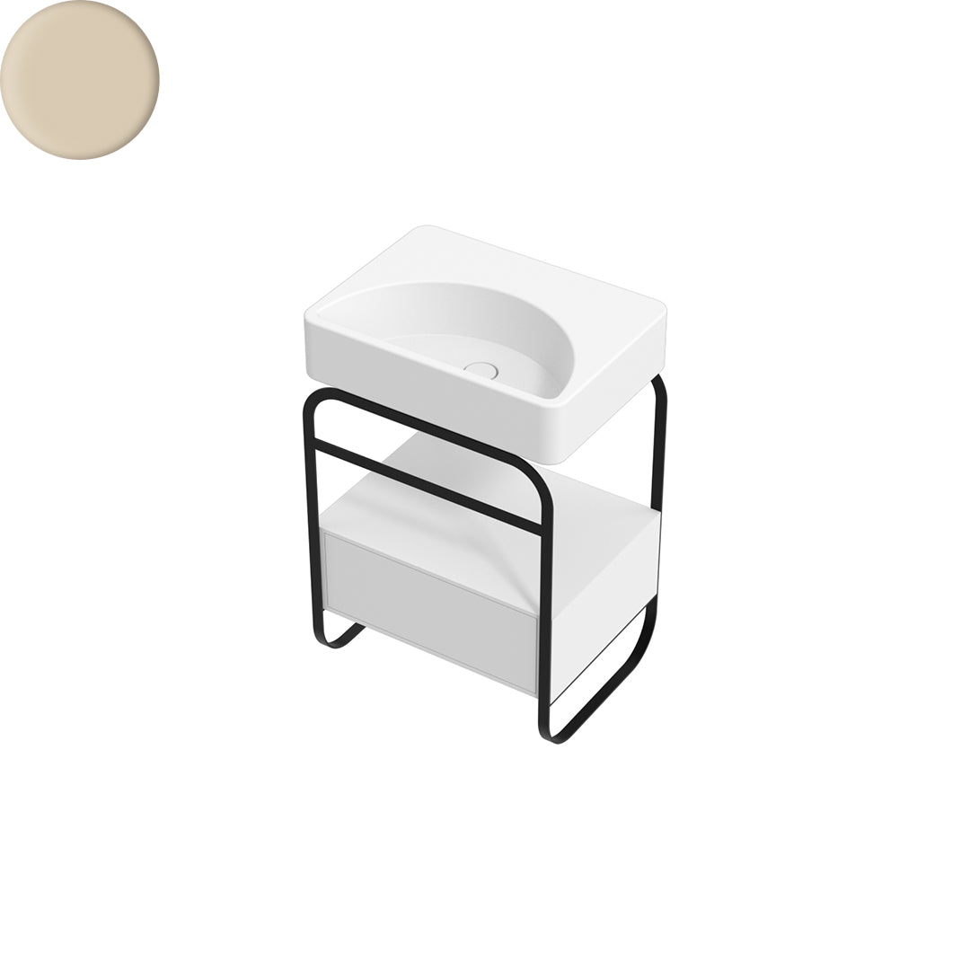 LUNARIS 61 BASIN STAND 1 DRAWER 600X450X750MM