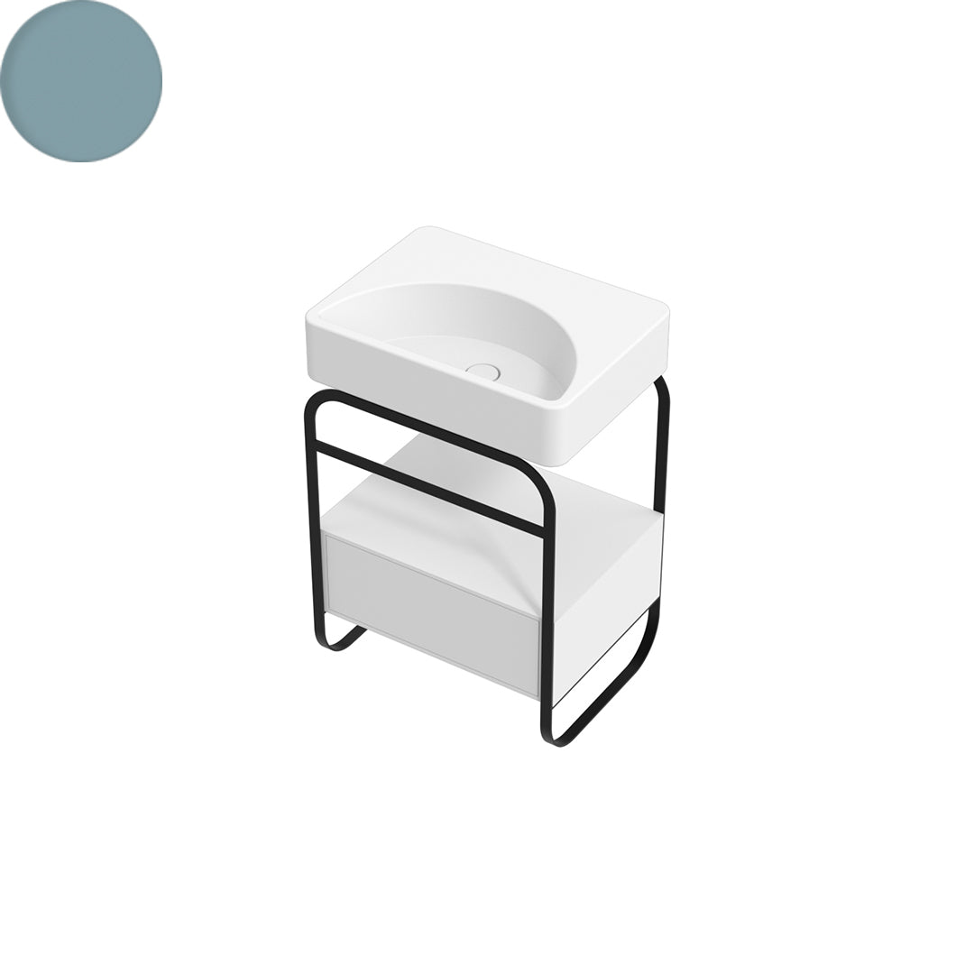 LUNARIS 61 BASIN STAND 1 DRAWER 600X450X750MM