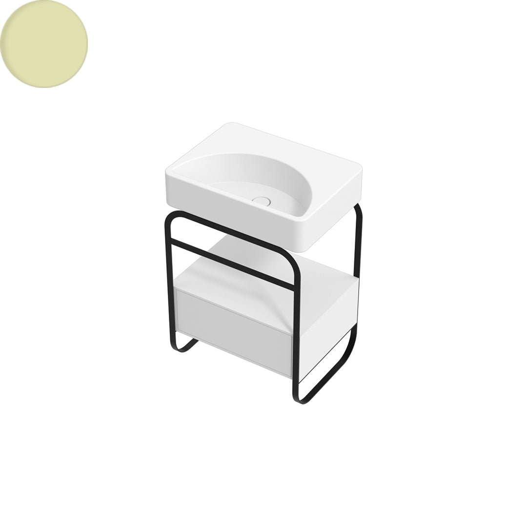 LUNARIS 61 BASIN STAND 1 DRAWER 600X450X750MM