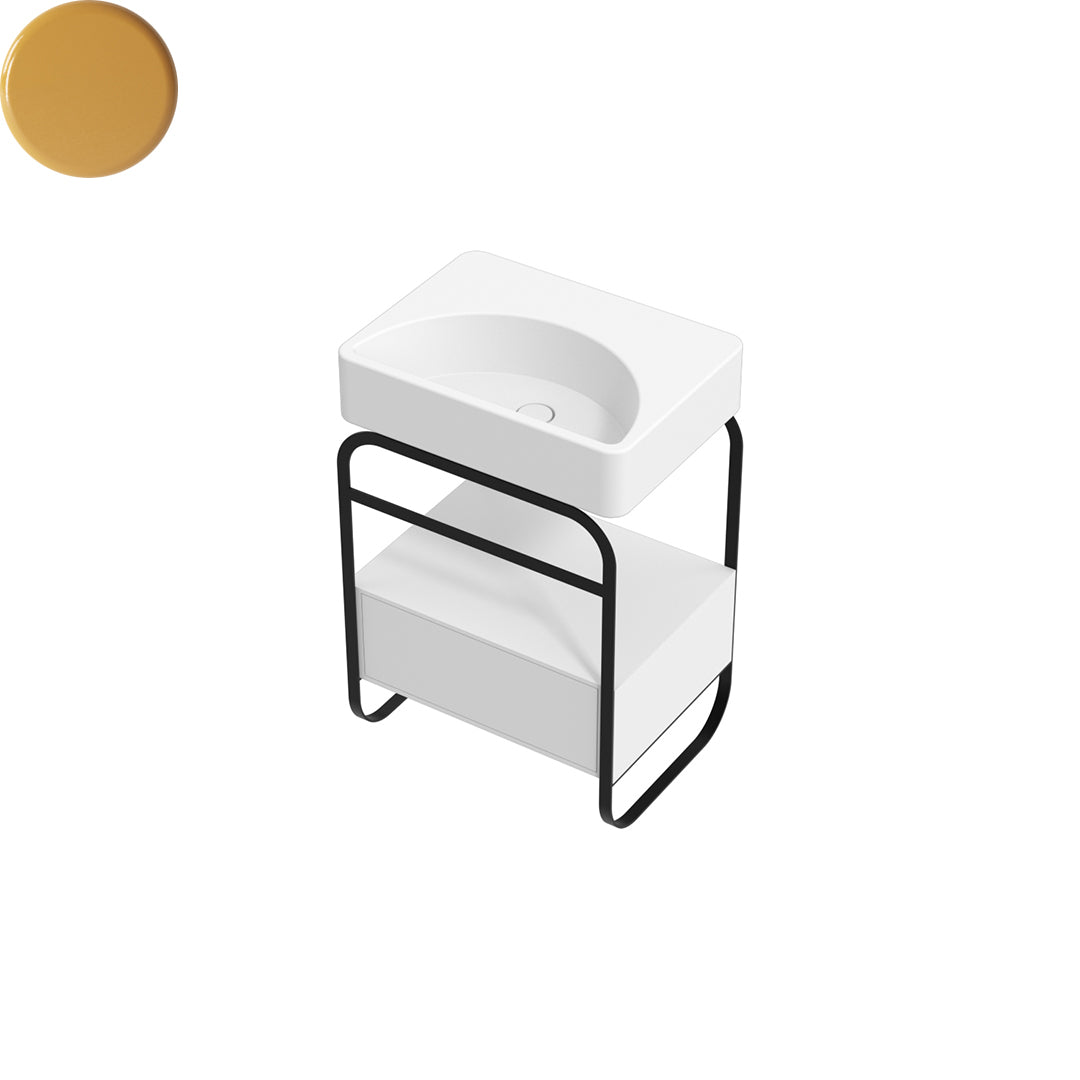 LUNARIS 61 BASIN STAND 1 DRAWER 600X450X750MM