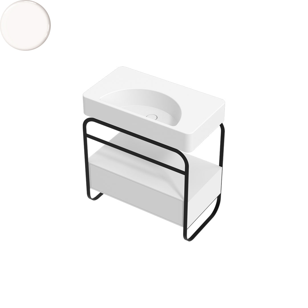 LUNARIS 81 BASIN STAND 1 DRAWER 800X450X750MM