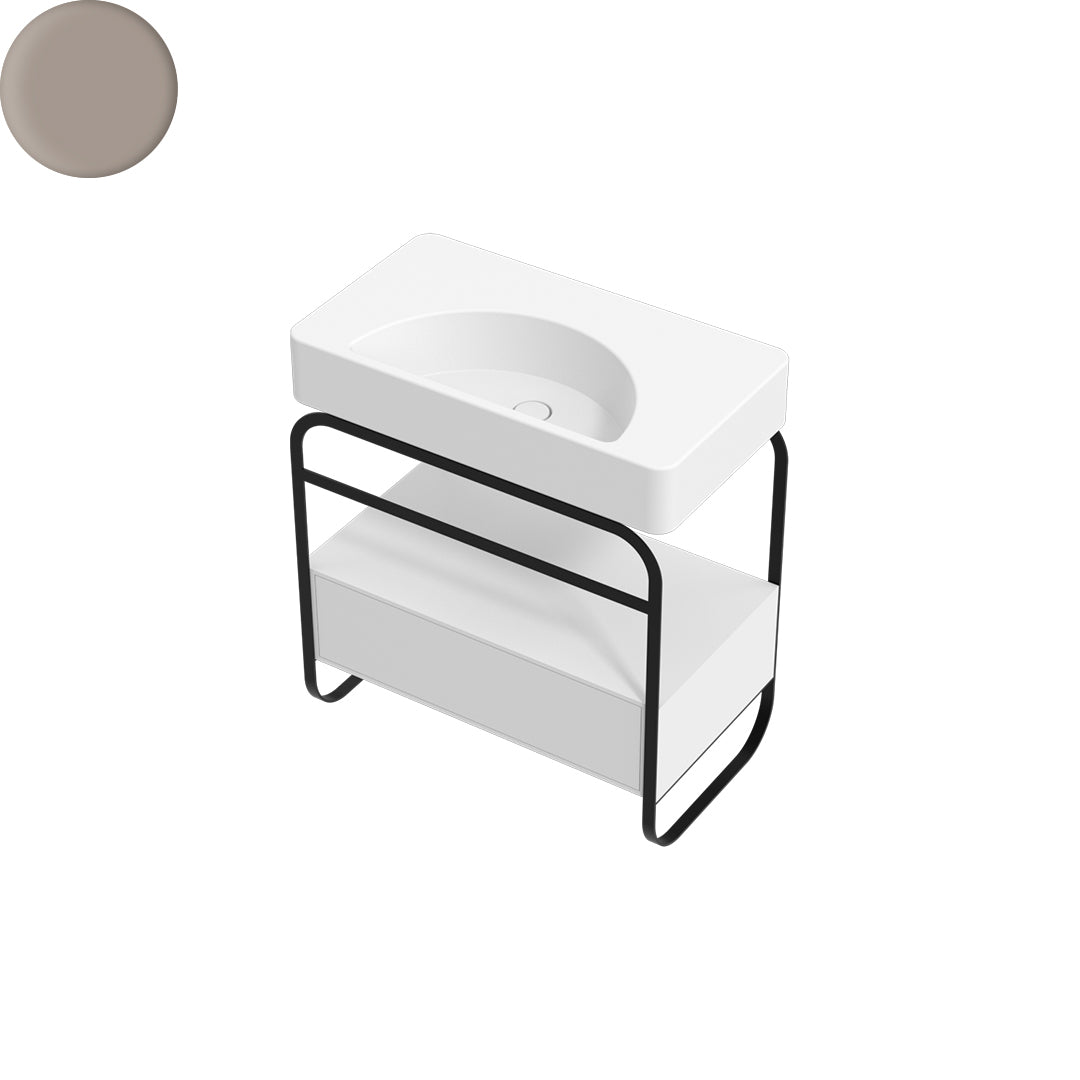 LUNARIS 81 BASIN STAND 1 DRAWER 800X450X750MM