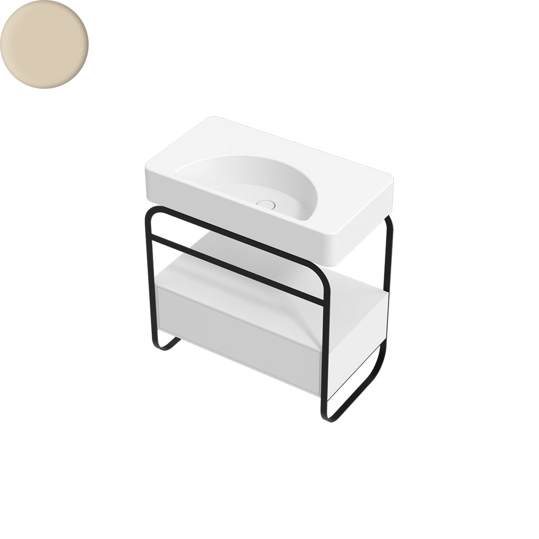 LUNARIS 81 BASIN STAND 1 DRAWER 800X450X750MM