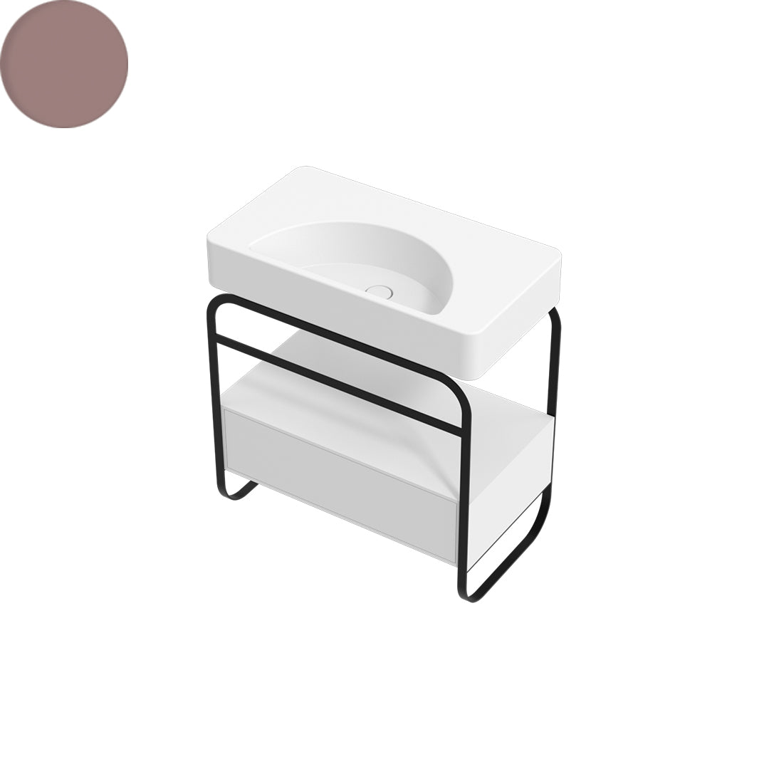 LUNARIS 81 BASIN STAND 1 DRAWER 800X450X750MM