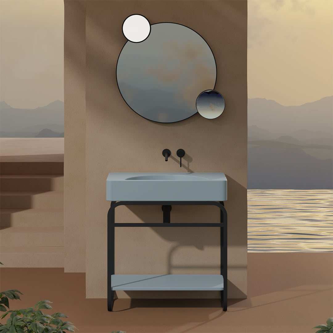 LUNARIS 81 BASIN STAND CERAMIC SHELF 800X450X750MM