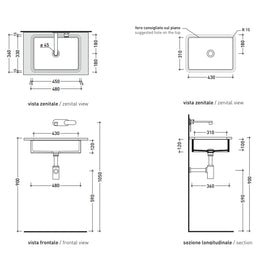 MINIWASH UNDERMOUNT BASIN 480X360X120MM