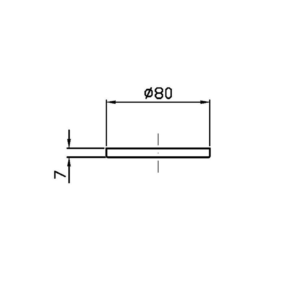 PAN S 80MM SHOWER ARM FLANGE