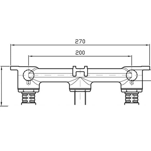 ZUCCHETTI BUILT IN PART FOR W/MTD BASIN MIXER DUAL CONTROL