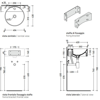 TWIN SET STANDARD WALL BRACKET