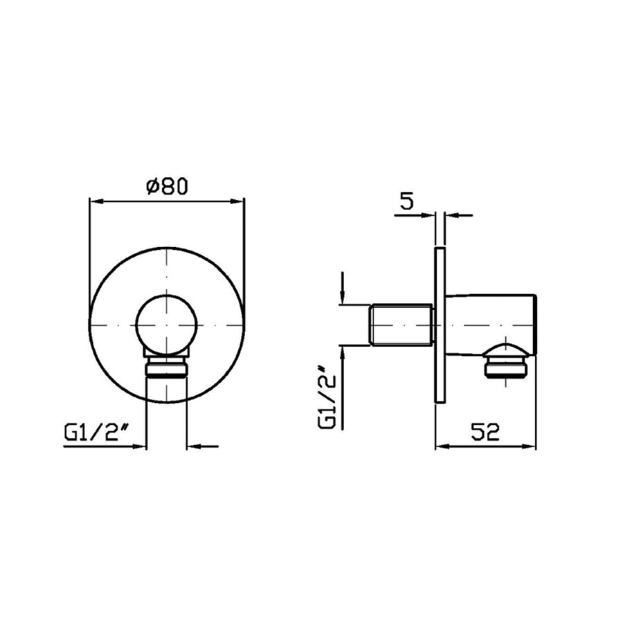 ZUCCHETTI WALL ELBOW