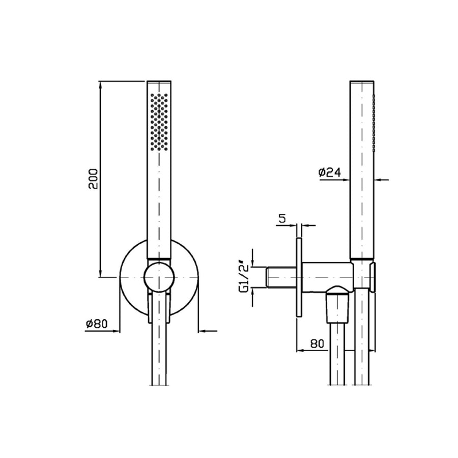 ZUCCHETTI 1 FUNCTION SHOWER KIT