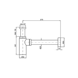 ZUCCHETTI 32MM BOTTLE TRAP