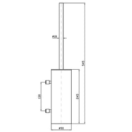 PAN S WALL MOUNTED TOILET BRUSH SET