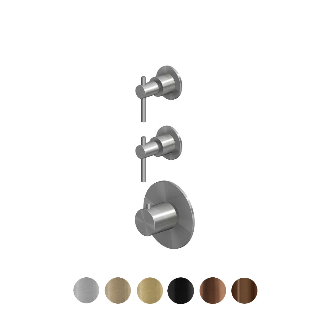 HELM THERMOSTATIC SHOWER MIXER 2 STOP VALVES
