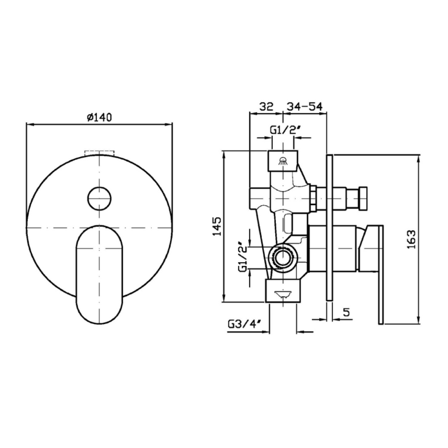 OCTO DIVERTER MIXER