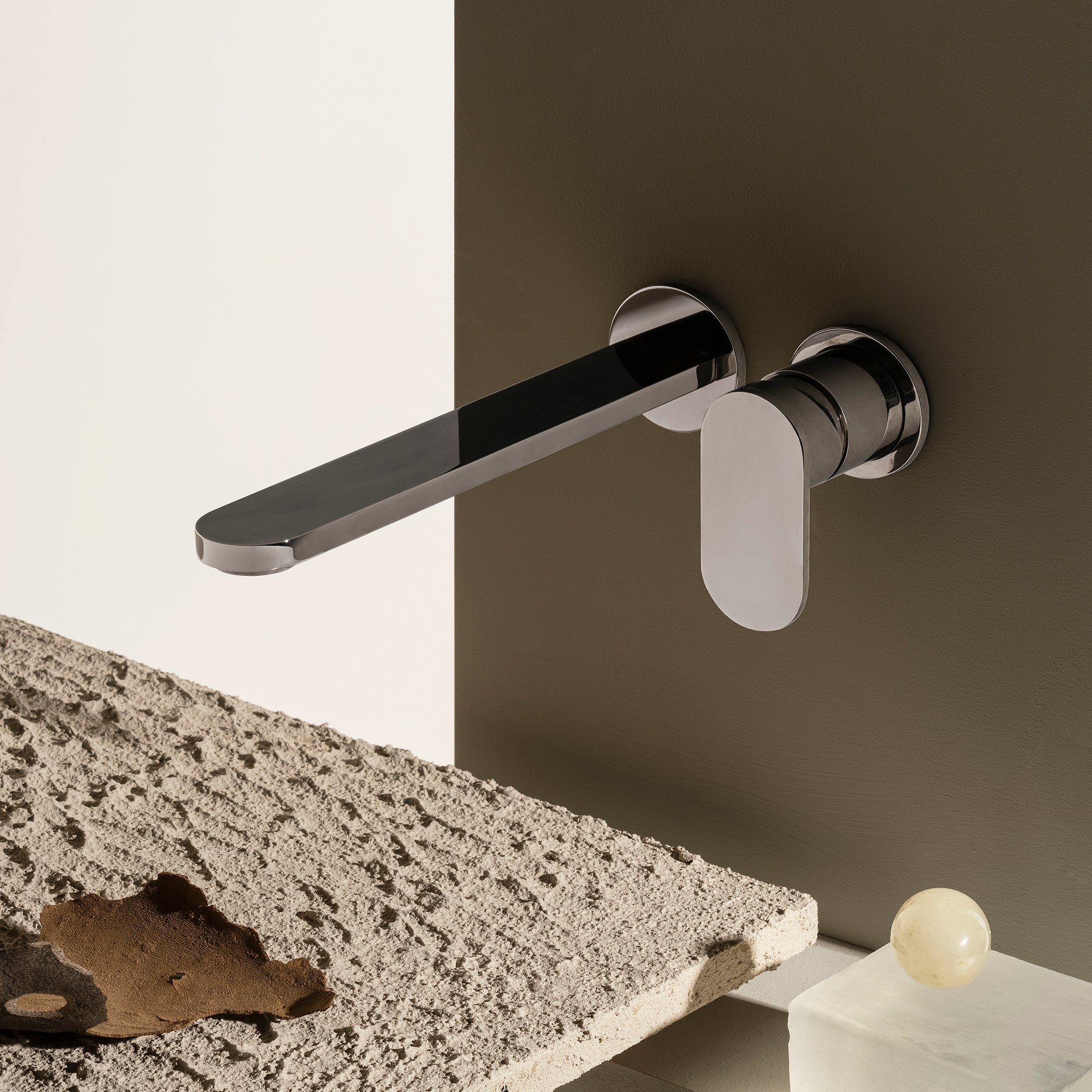 OCTO WALL MOUNTED BASIN MIXER 225MM