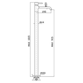 PAN S FREESTANDING BASIN MIXER