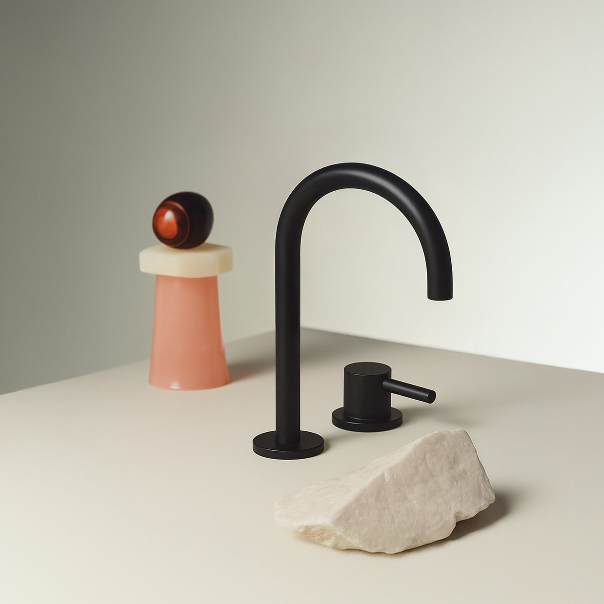 PAN S 2TH EXTENDED HEIGHT GOOSE NECK BASIN MIXER