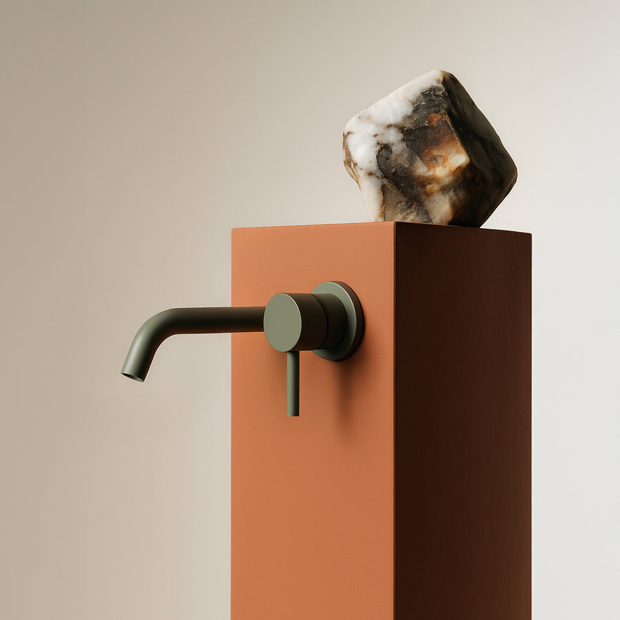 PAN S 2TH WALL MOUNTED BASIN MIXER 190MM