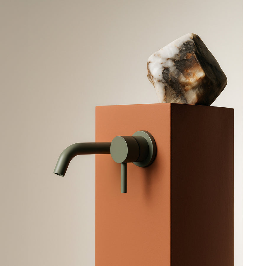 PAN S 2TH WALL MOUNTED BASIN MIXER 160MM