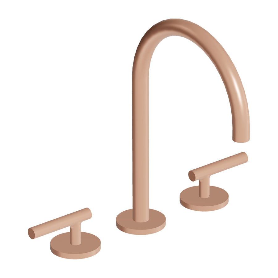 PAN S 3TH EXTENDED HEIGHT DECK MOUNTED BASIN MIXER