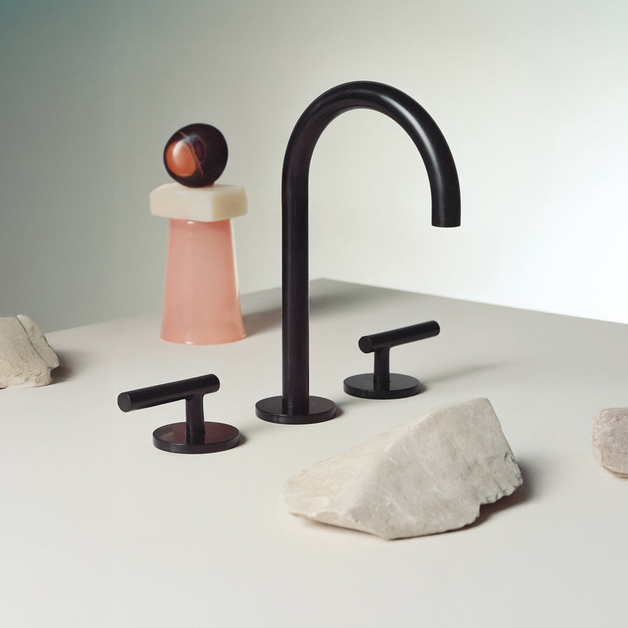 PAN S 3TH EXTENDED HEIGHT DECK MOUNTED BASIN MIXER