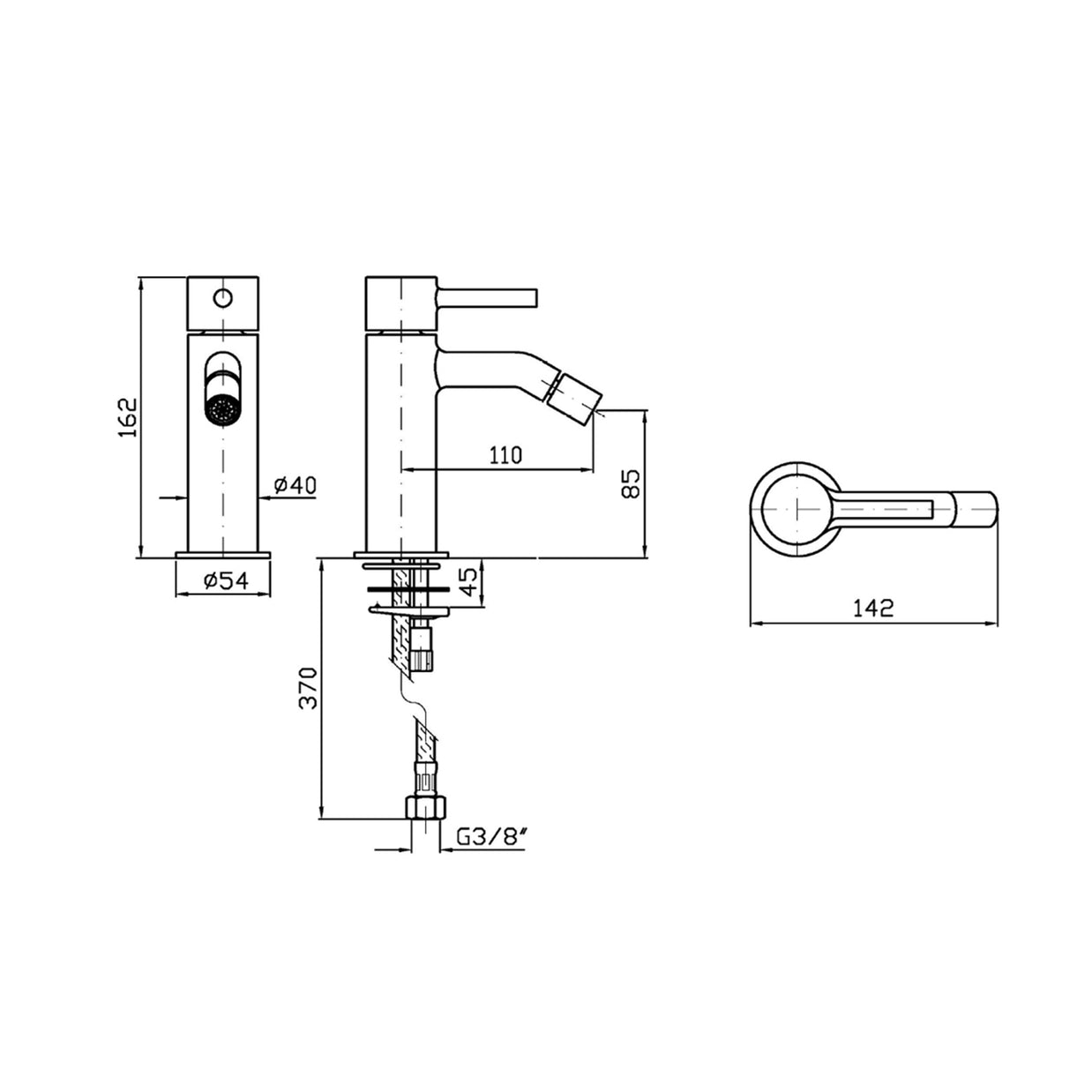 PAN S BIDET MIXER