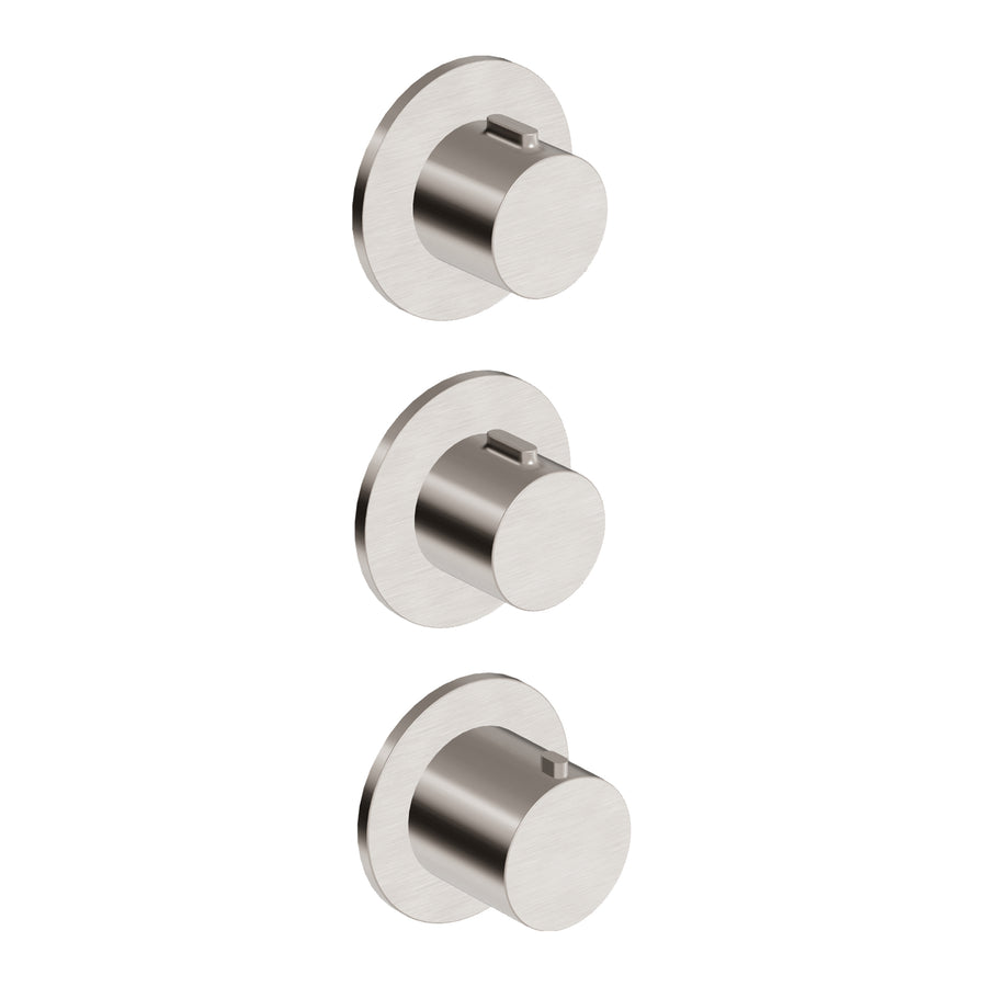 PAN S THEREMOSTATIC MIXER WITH X2 STOP VALVE