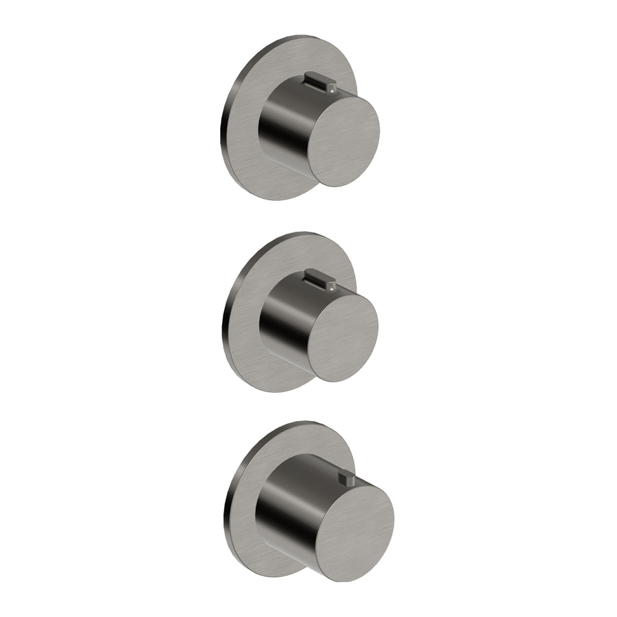 PAN S THEREMOSTATIC MIXER WITH X2 STOP VALVE