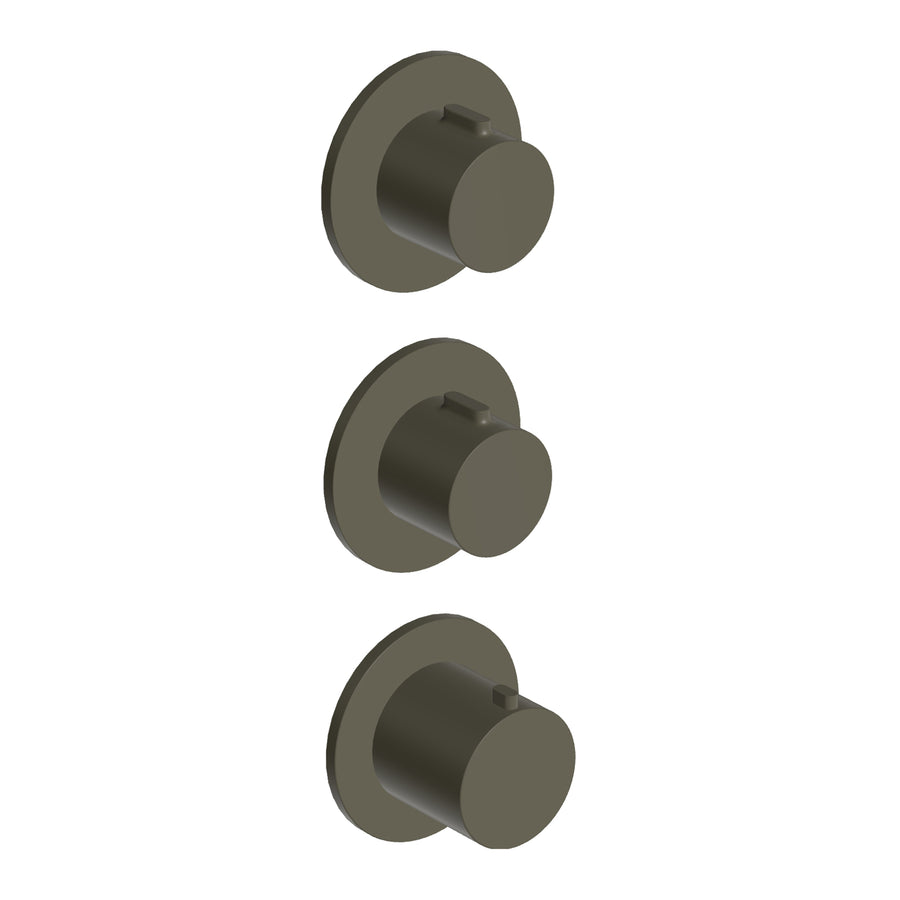 PAN S THEREMOSTATIC MIXER WITH X2 STOP VALVE
