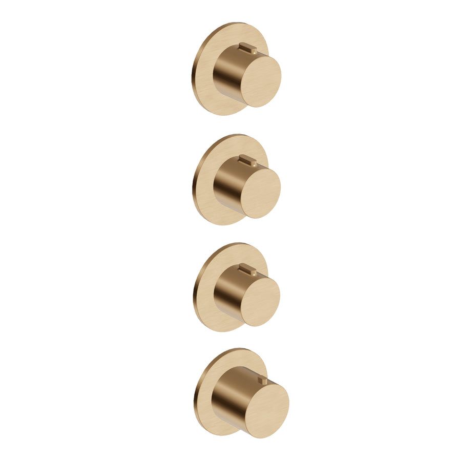 PAN S THEREMOSTATIC MIXER WITH X3 STOP VALVE