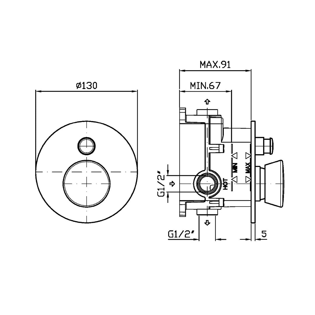 SABLIER DIVERTER MIXER