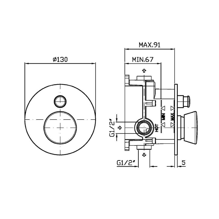 SABLIER DIVERTER MIXER