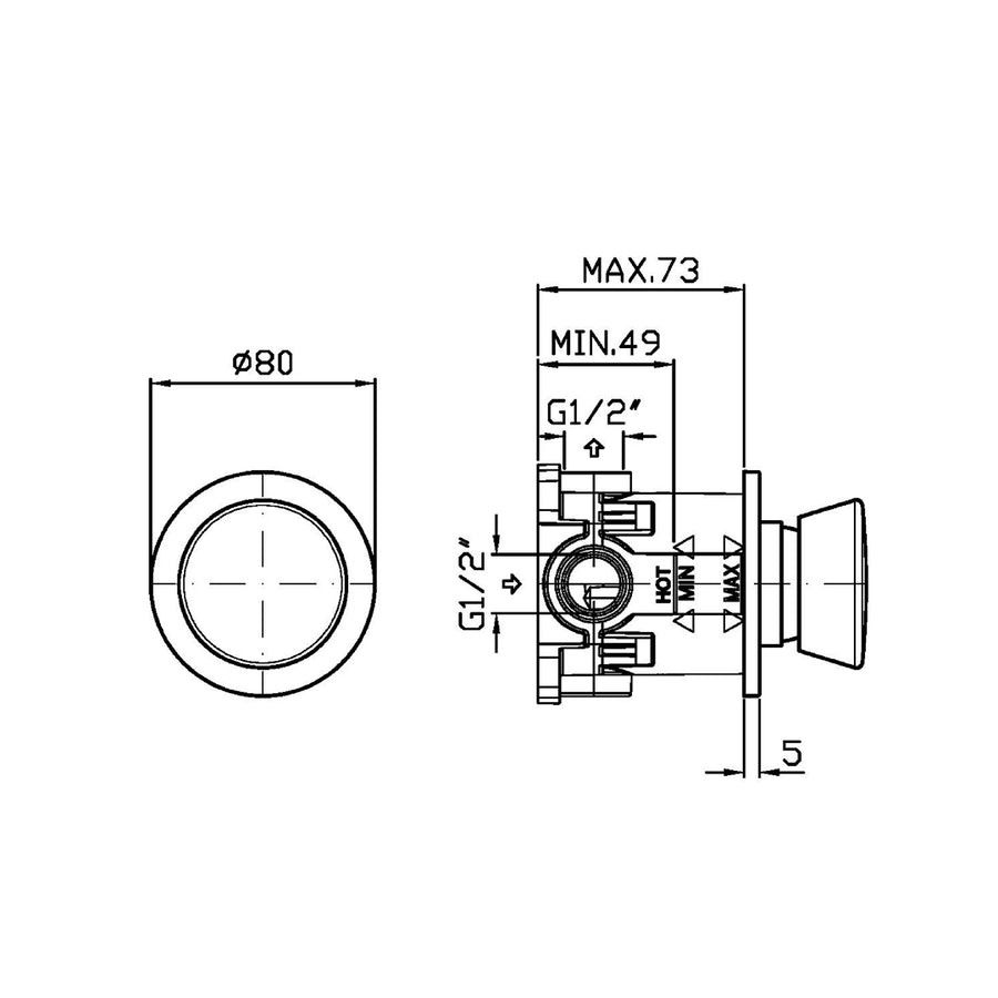 SABLIER SHOWER MIXER