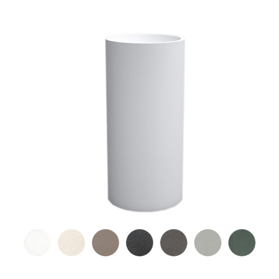 LUNAR FREESTANDING BASIN 400X400X850MM